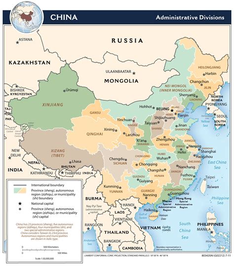 Administrative Map of China .